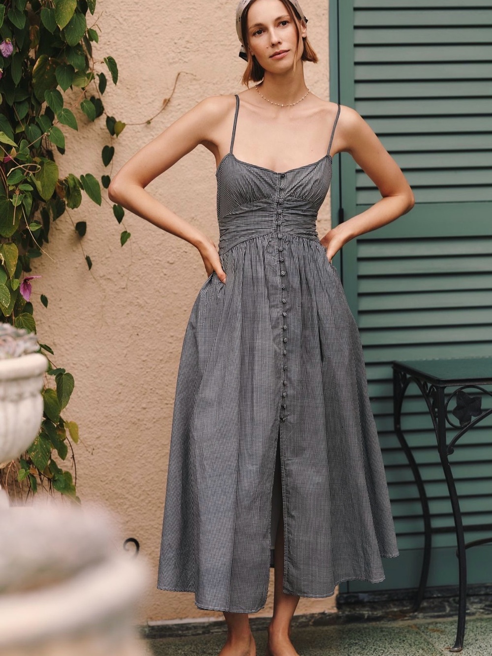 Anthropologie Katerina Button Front Dress